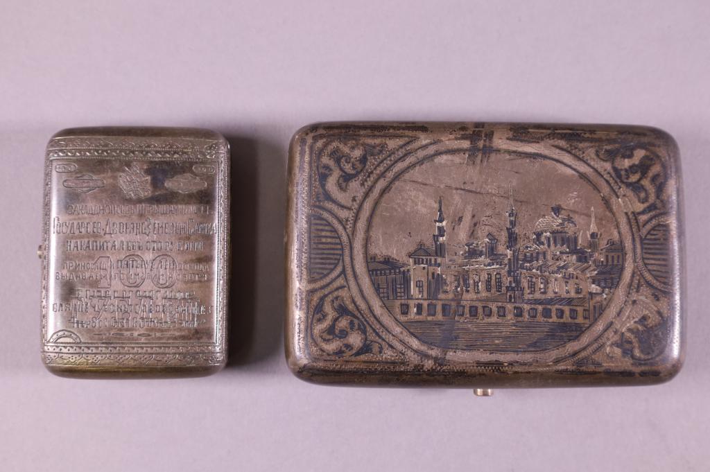 TWO RUSSIAN SILVER BOXES (1 of 6)