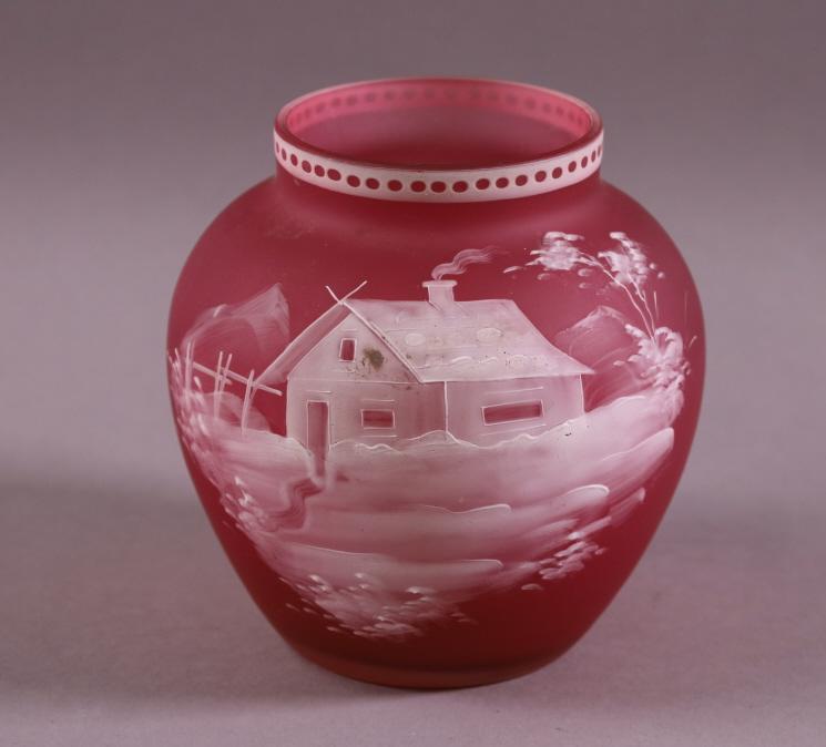 WEBB CAMEO ART GLASS BOWL (1 of 3)