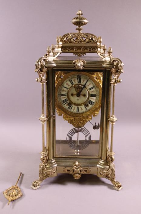 VERY FANCY ANSONIA MANTLE CLOCK (1 of 6)