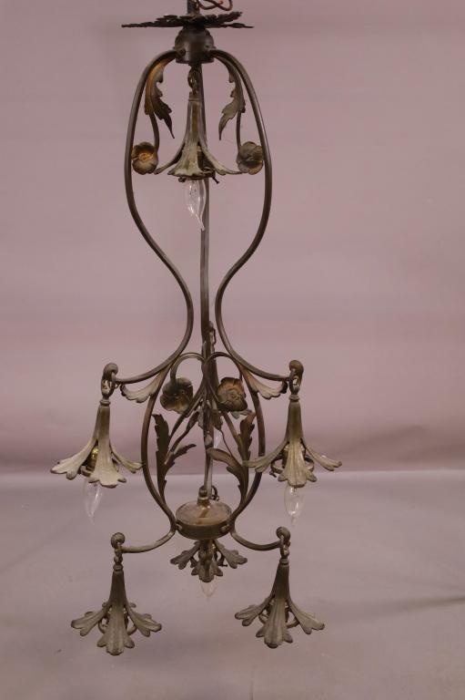 ART NOUVEAU HANGING LIGHT (1 of 4)