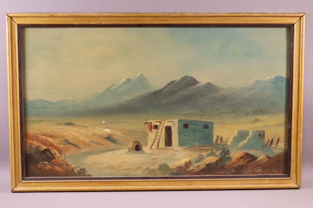 WILLARD PAGE ADOBE PAINTING (1 of 4)