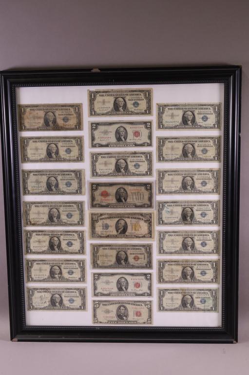 FRAMED SILVER CERTIFICATES (1 of 4)