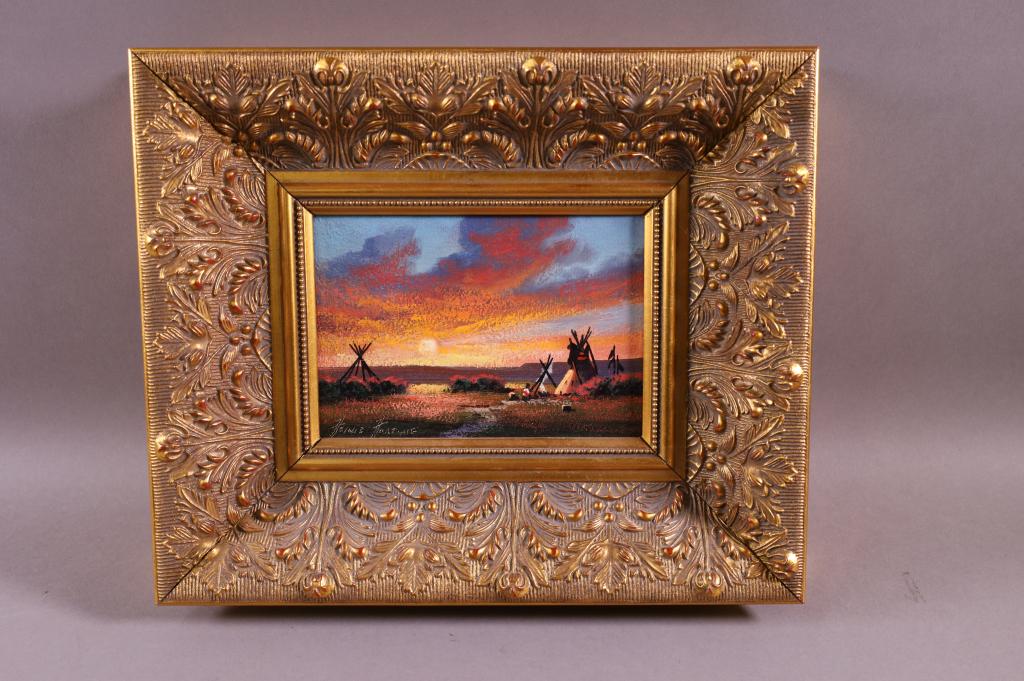 HEINIE HARTWIG NATIVE AMERICAN PAINTING (1 of 3)