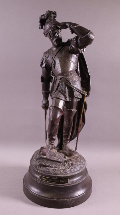 EDWARD THE BLACK PRINCE SPELTER STATUE (1 of 4)