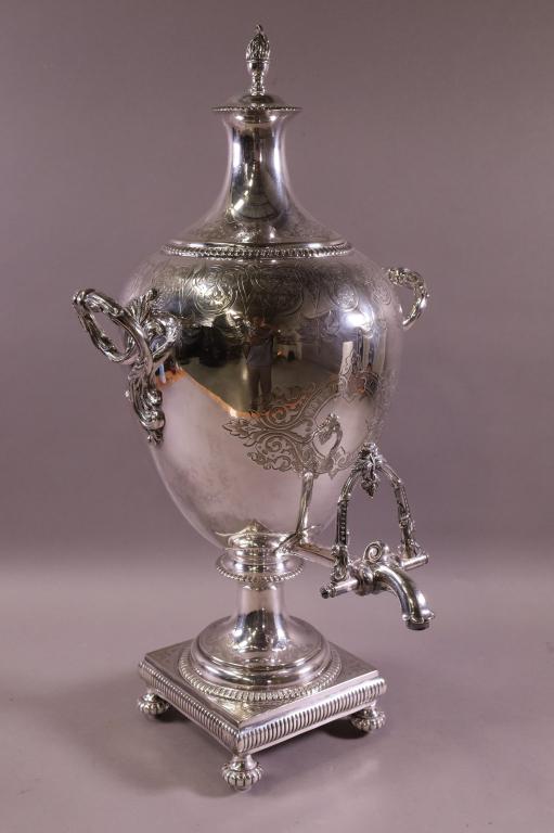 VICTORIAN SILVERPLATED DISPENSER (1 of 4)