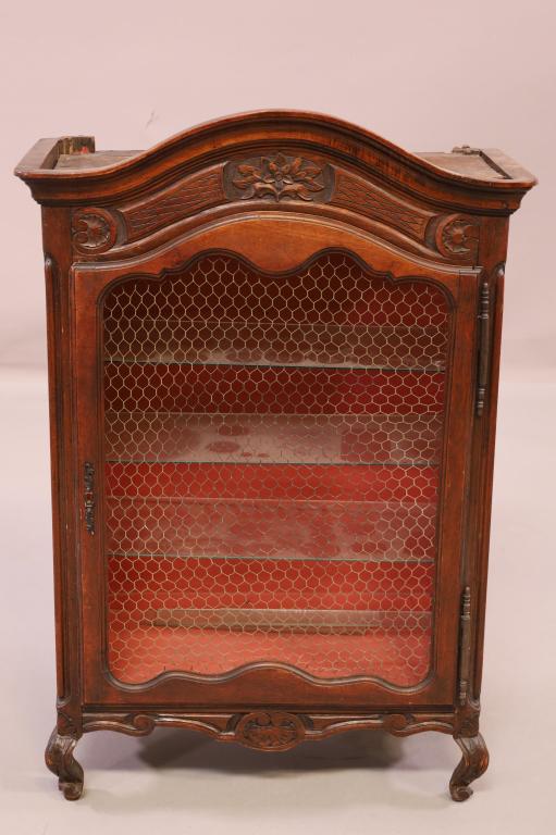 19TH CENTURY COUNTRY FRENCH SINGLE DOOR CURIO (1 of 3)