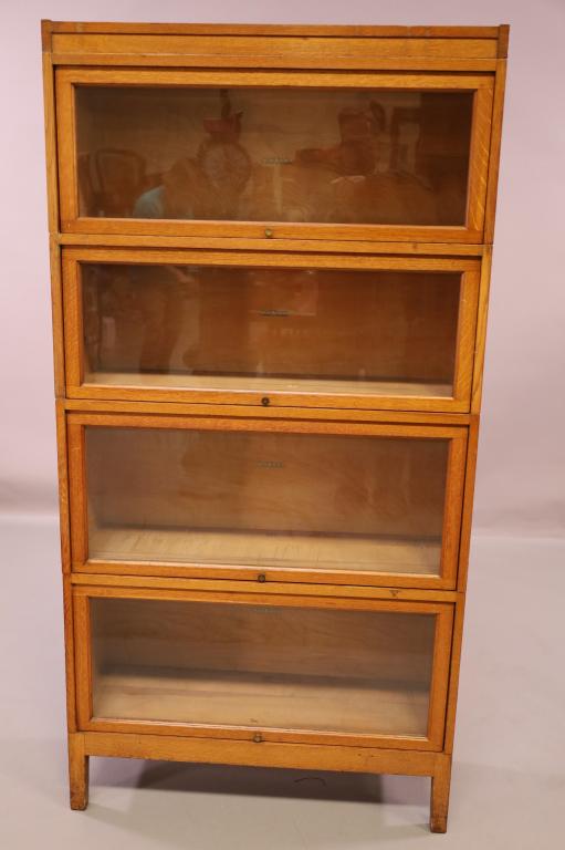 OAK LAWYER'S STACKING BOOKCASE (1 of 4)