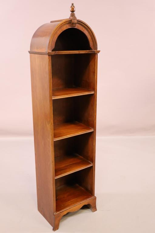 1930'S WALNUT NARROW BOOKCASE (1 of 3)