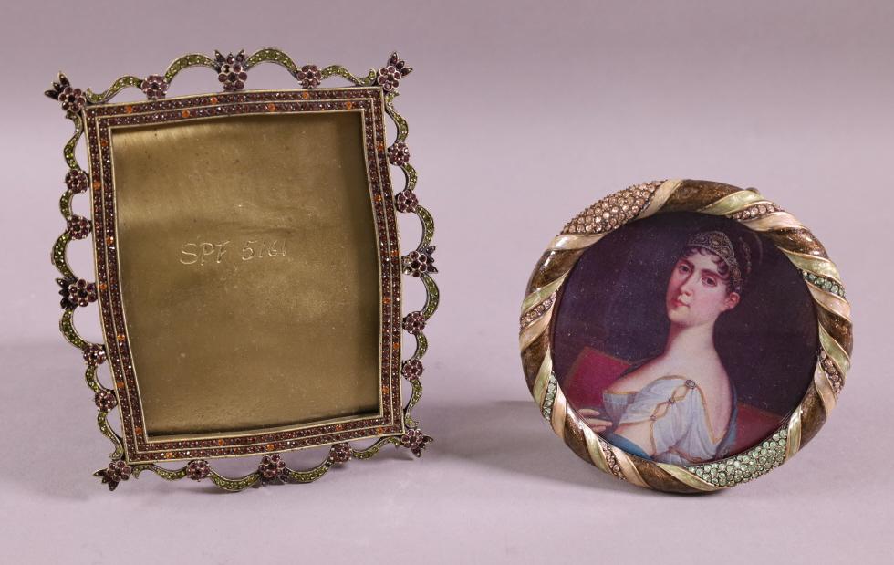TWO JAY STRONGWATER PICTURE FRAMES (1 of 5)