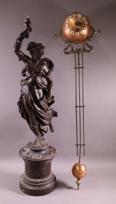 AS IS SWINGER CLOCK (PARTS) (1 of 7)