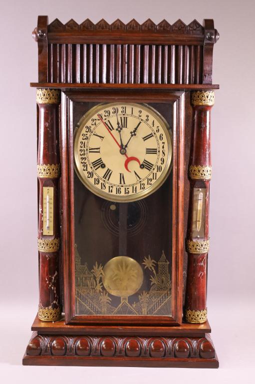 VICTORIAN CALENDAR CLOCK (1 of 5)