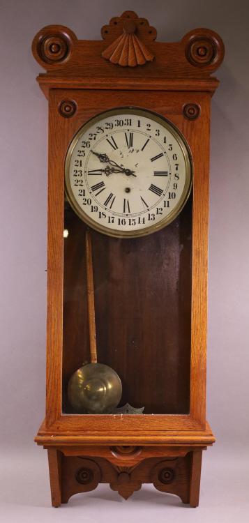 WATERBURY CALENDAR CLOCK (1 of 4)