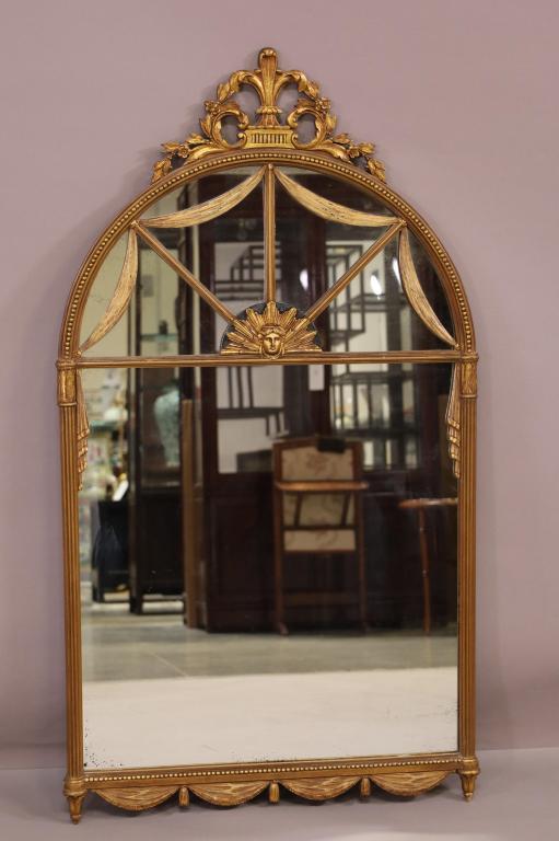 1930'S PAINTED WOOD & GESSO WALL MIRROR (1 of 3)