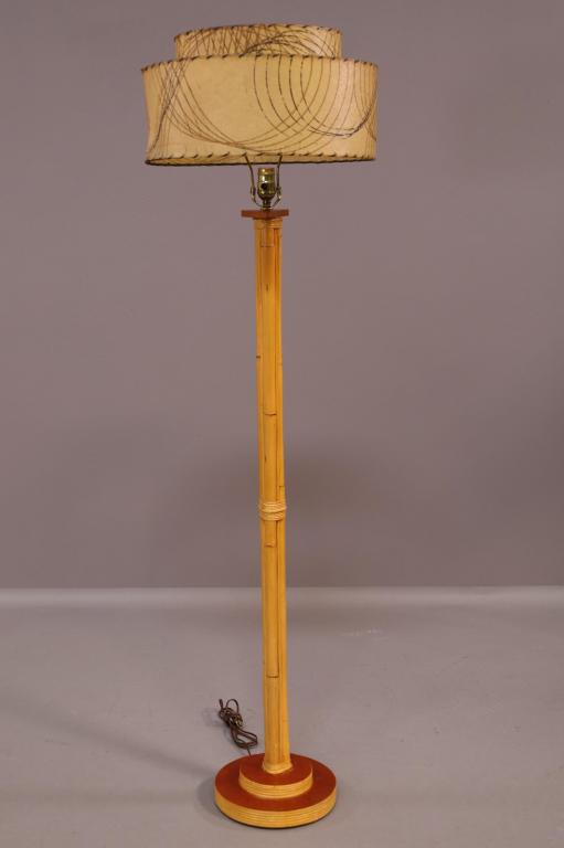 RATTAN FLOOR LAMP (1 of 3)