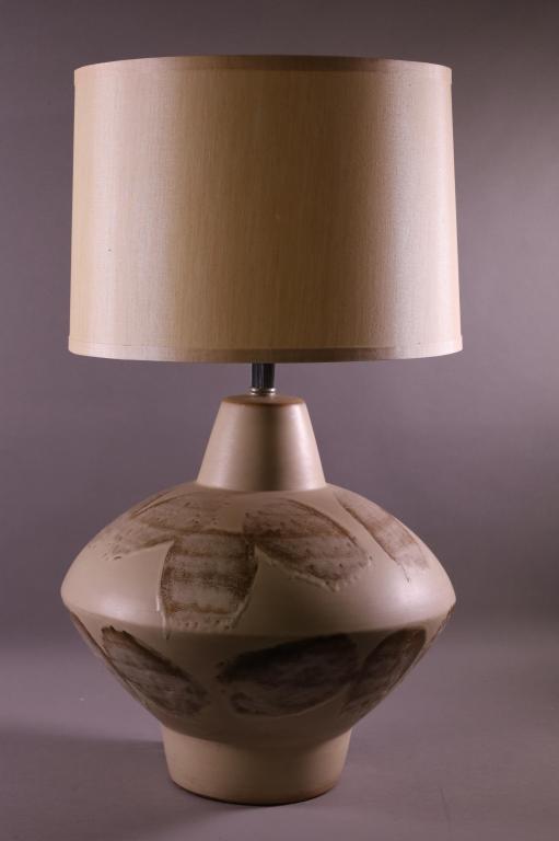 LARGE MCM POTTERY LAMP (1 of 2)