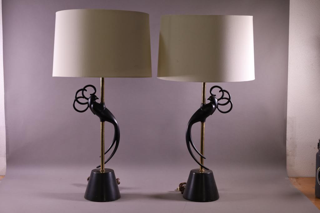 PAIR OF REMBRANDT TABLE LAMPS (1 of 4)