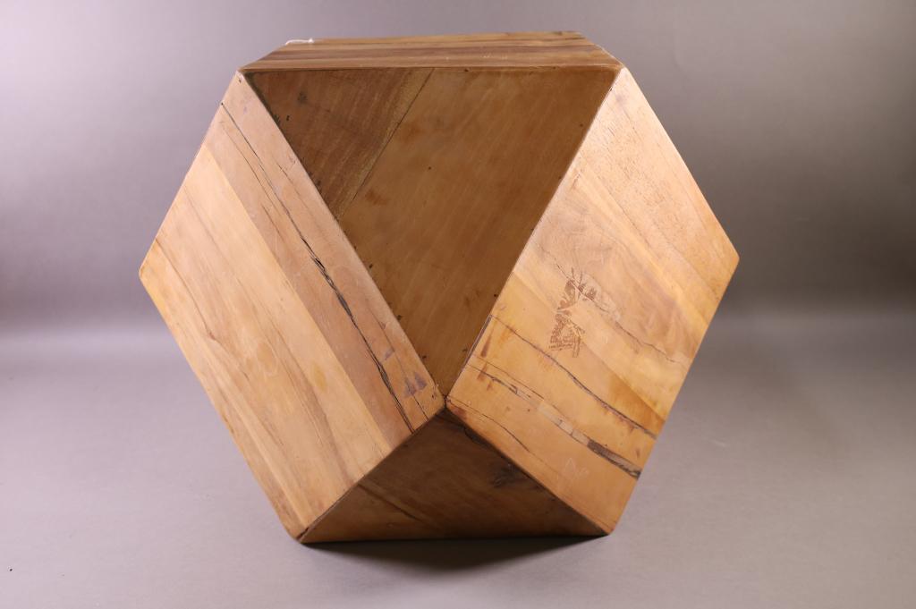 CUSTOM MADE GEOMETRIC SIDE TABLE (1 of 4)