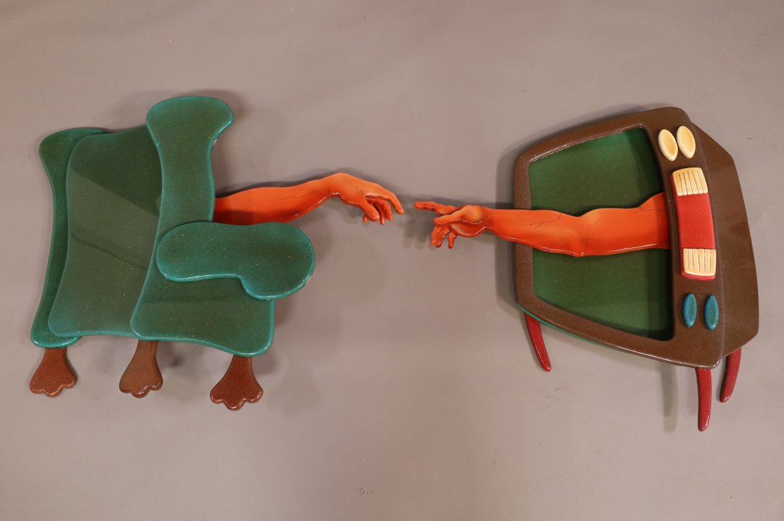 ROARKE GOURLEY TWO PIECE MIXED MEDIA ART WORK (1 of 4)