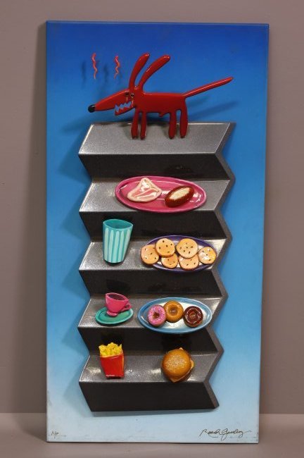 ROARKE GOURLEY MIXED MEDIA ART WORK (1 of 2)