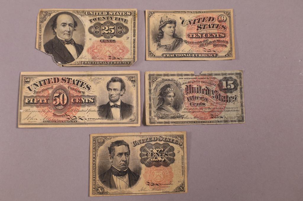 5 US FRACTIONAL CURRENCY (1 of 7)