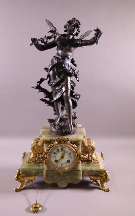 FRENCH FIGURAL MANTLE CLOCK (1 of 5)