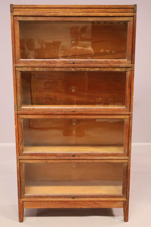 4 STACK MACEY AM. OAK LAWYER'S BOOKCASE (1 of 3)