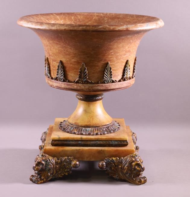 LARGE FRENCH STYLE MARBLE CENTER PIECE (1 of 3)