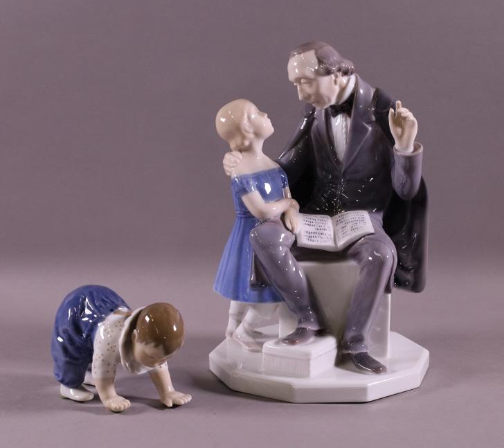 2 BING AND GRONDAHL PORCELAIN FIGURES (1 of 4)