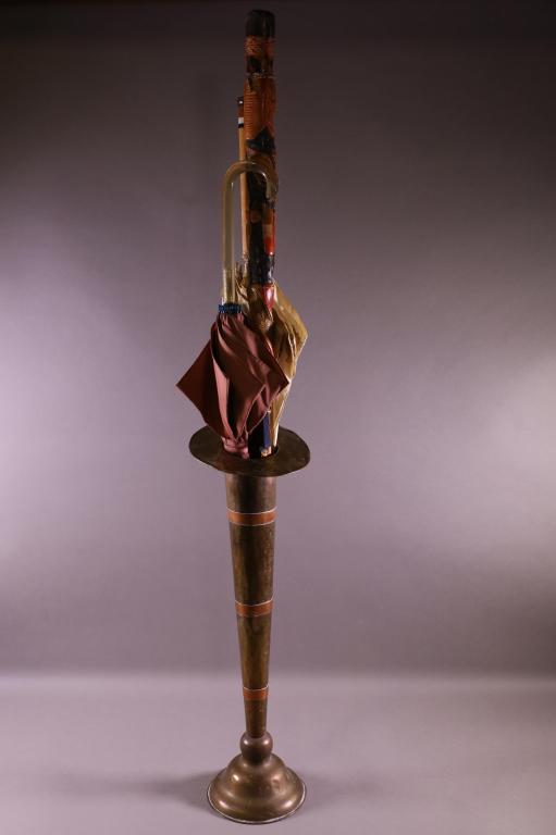 MIXED METAL UMBRELLA STAND (1 of 3)