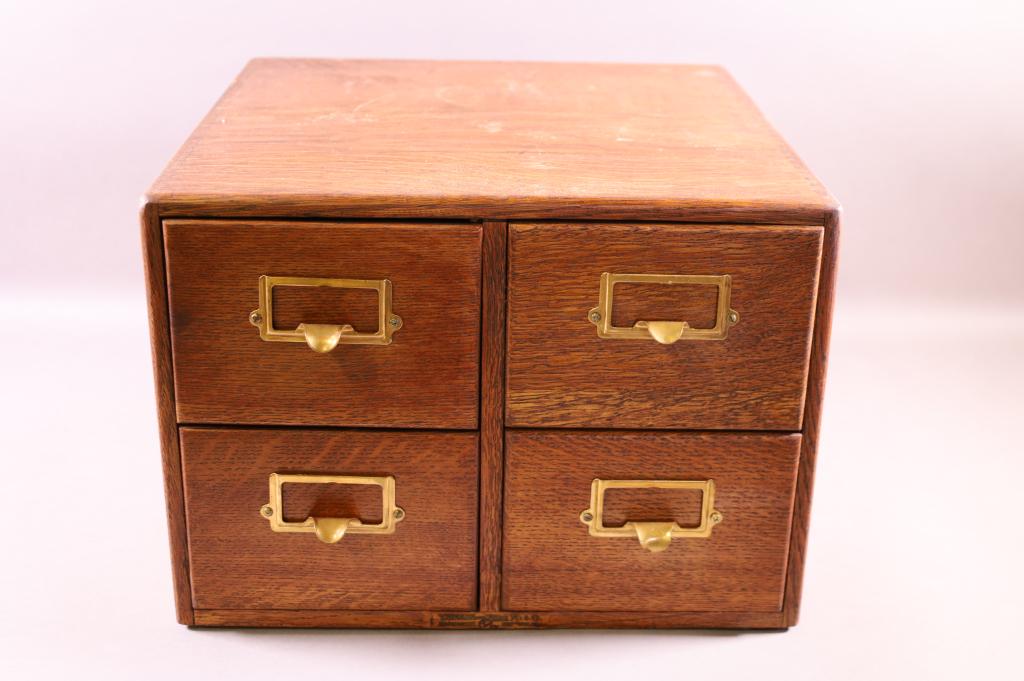 FOUR DRAWER OAK FILE (1 of 4)