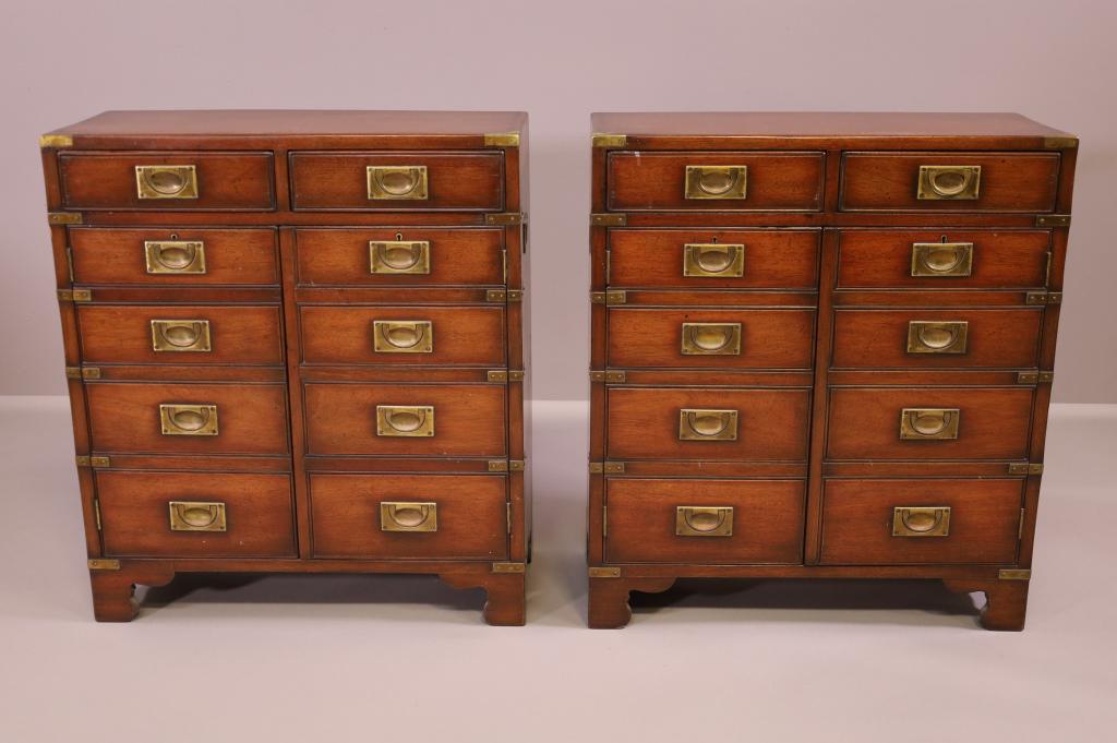PAIR OF CAMPAIGN CHESTS (1 of 4)