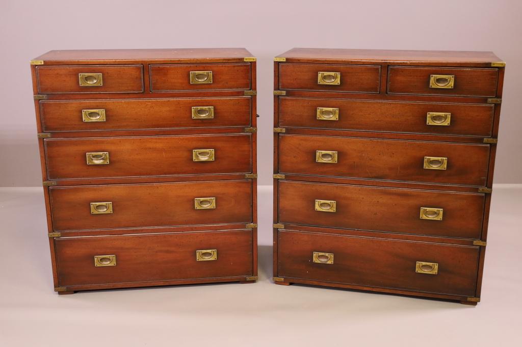 PAIR OF CAMPAIGN CHESTS (1 of 4)