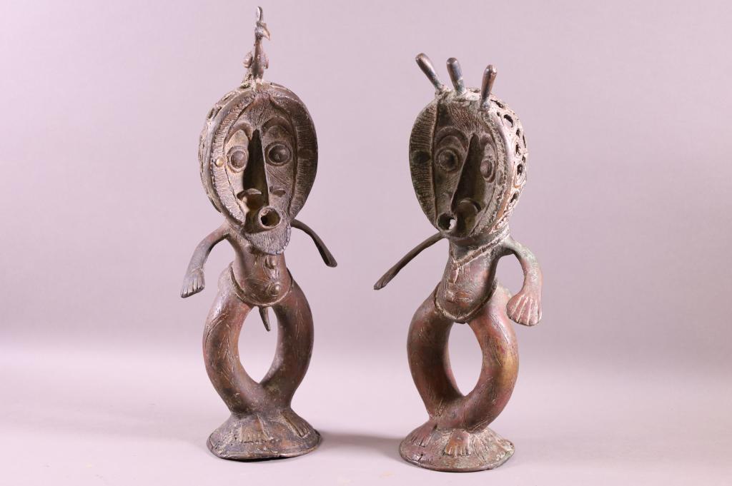 PAIR OF AFRICAN FIGURES (1 of 4)