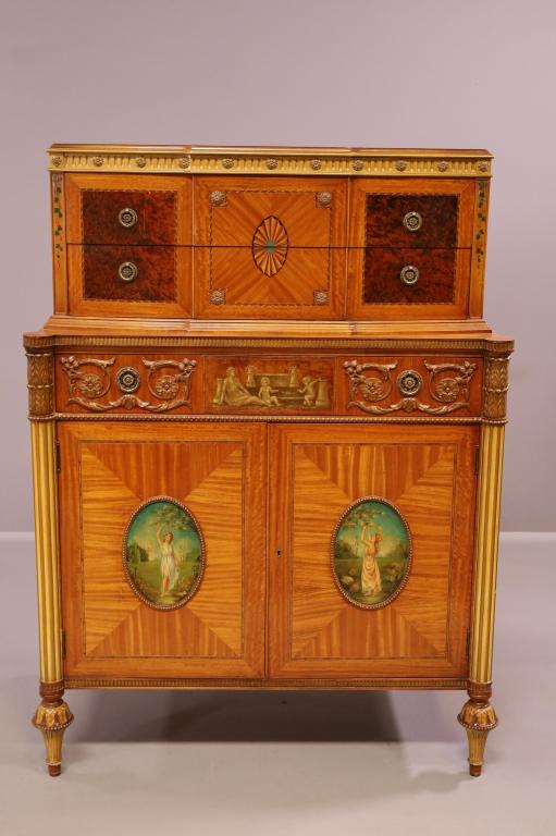 1920'S ADAMS STYLE INLAID HIGHBOY (1 of 5)