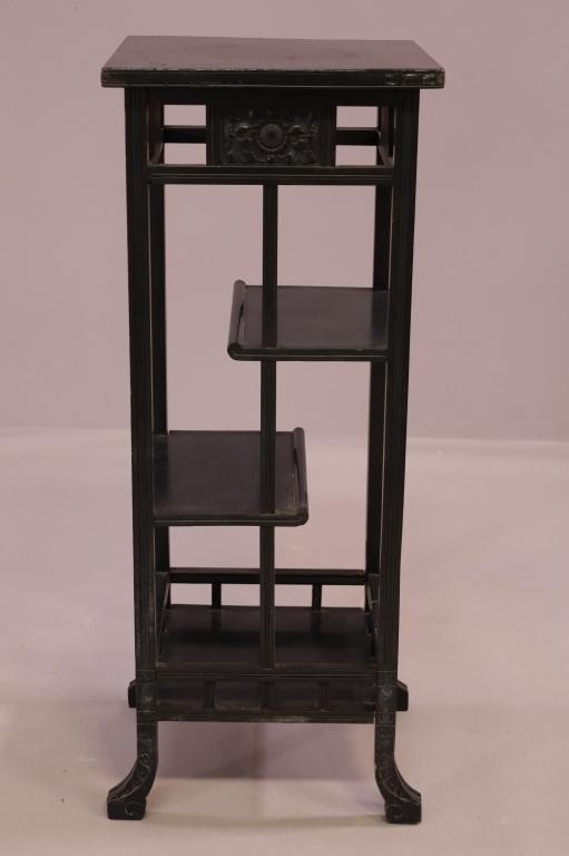 VICTORIAN EBONIZED TIERED STAND (1 of 5)