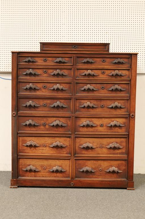 LARGE UNUSUAL VICTORIAN DOUBLE SIDELOCK CHEST (1 of 6)