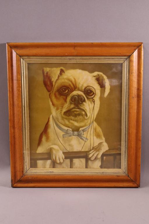 19TH CENTURY FRAMED DOG PRINT (1 of 3)