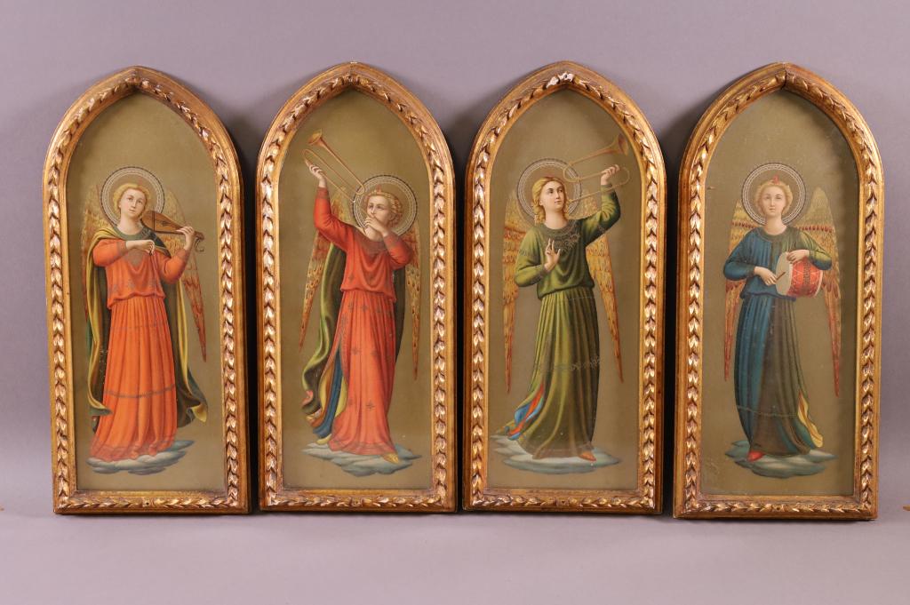 SET OF FOUR ANTIQUE RELIGIOUS PRINTS (1 of 6)