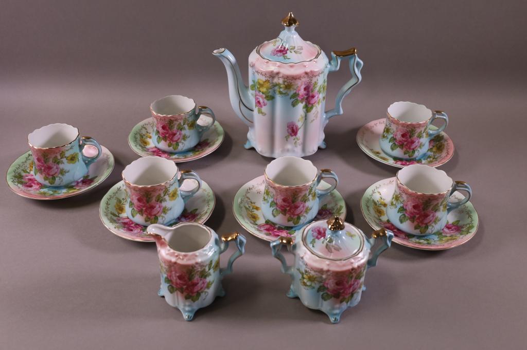 15 PC. PORCELAIN TEA SET (1 of 4)