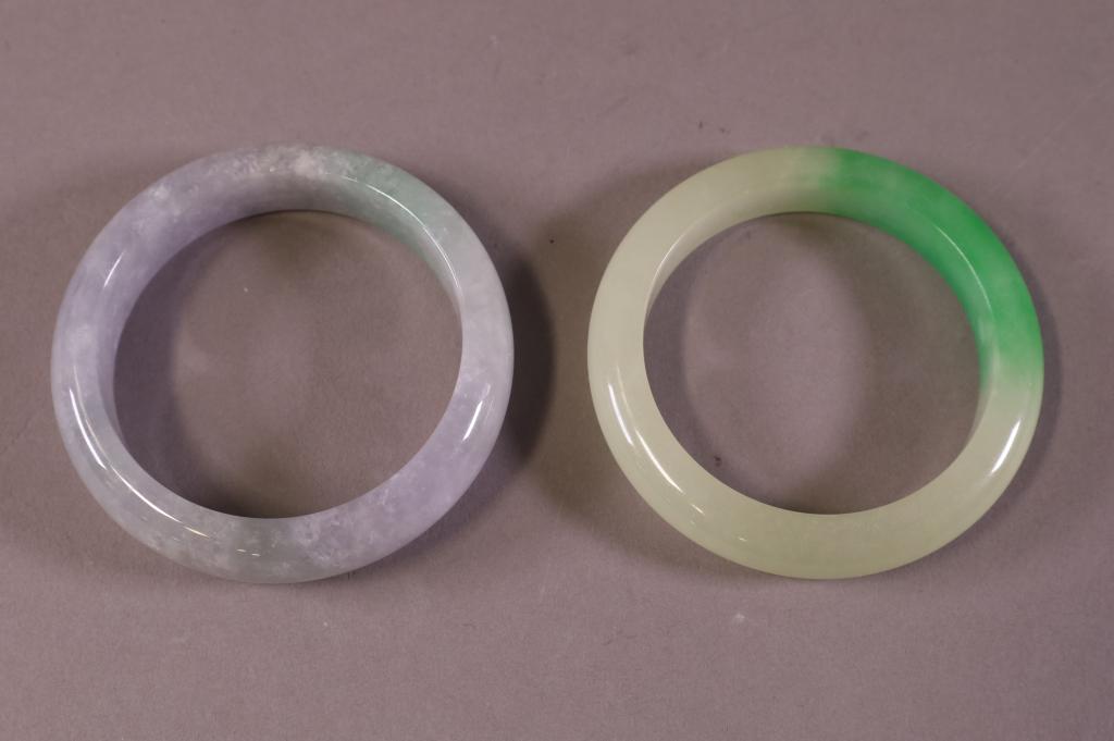 TWO JADE BRACELETS (1 of 3)