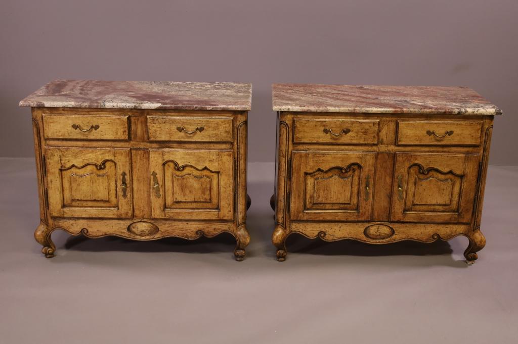 PAIR OF COUNTRY FRENCH STYLE CHESTS (1 of 5)