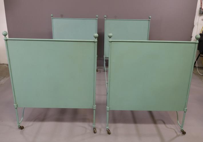 PAIR OF ANTIQUE METAL BEDS (1 of 4)