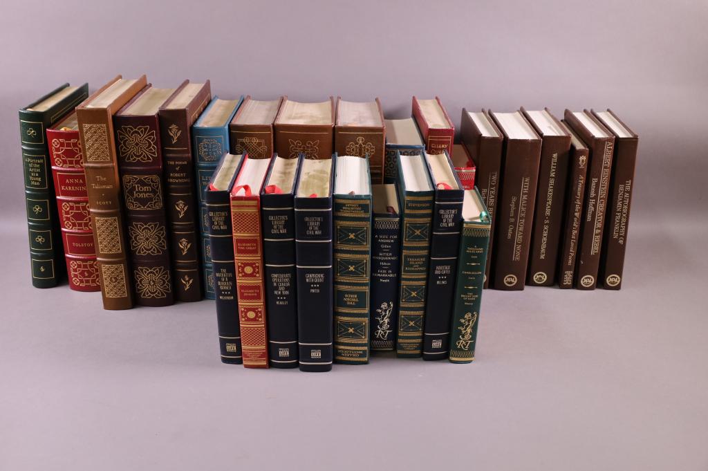 COLLECTION OF LEATHERBOUND BOOKS (1 of 7)