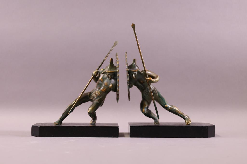 PAIR OF FIGURAL BOOKENDS (1 of 3)