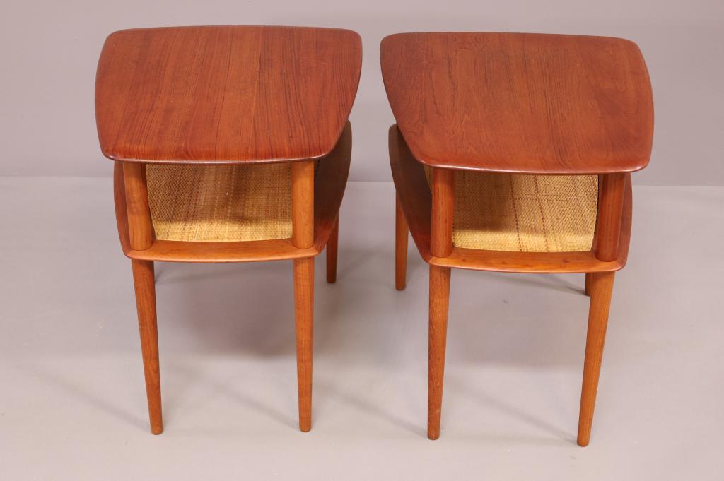 PAIR OF PETER HVIDT DANISH MODERN SIDE TABLES (1 of 5)