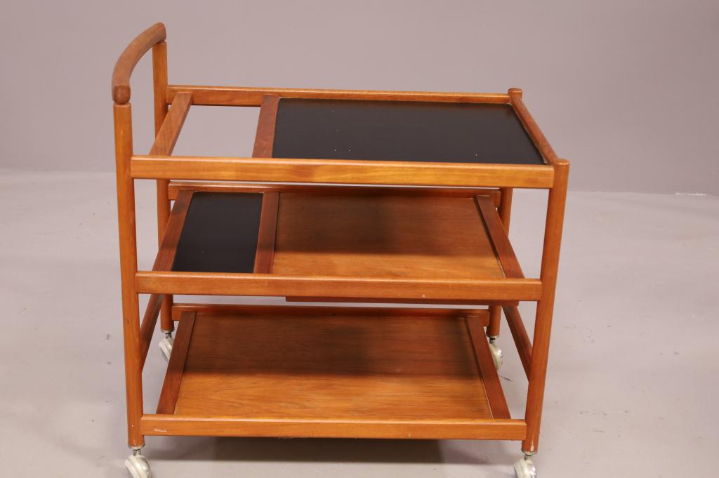 DYRLUND DANISH MODERN TEAK BARCART (1 of 4)