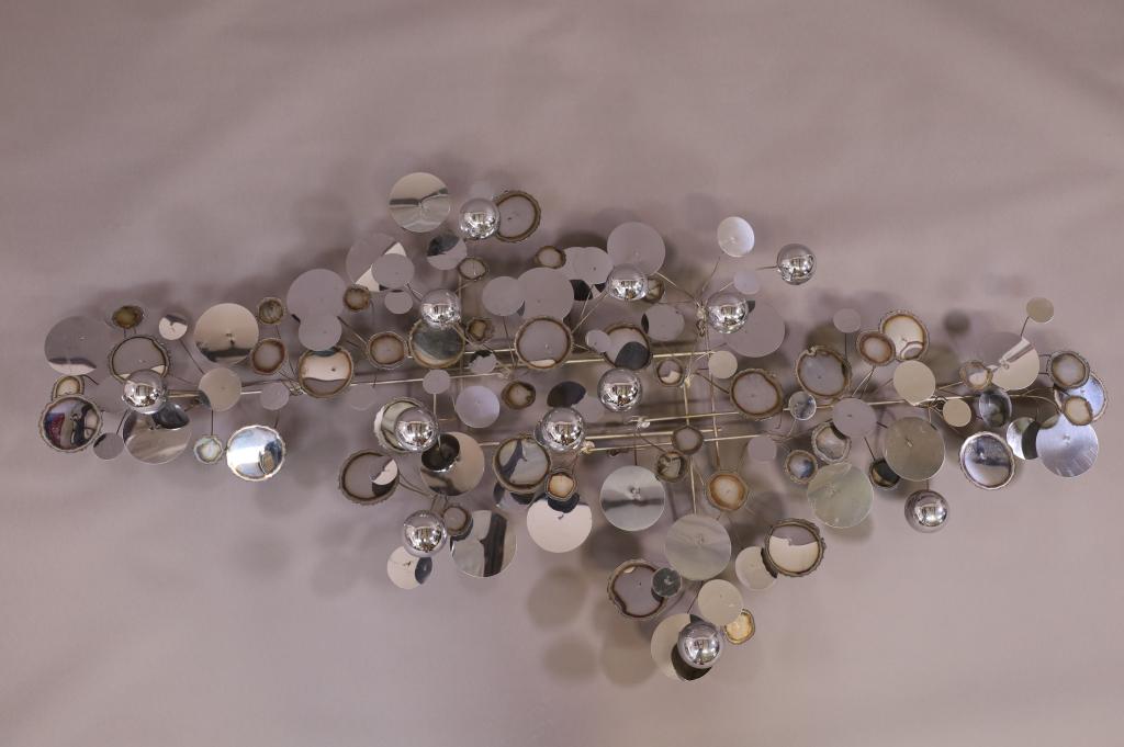 CURTIS JERE "RAINDROPS" WALL SCULPTURE (1 of 5)