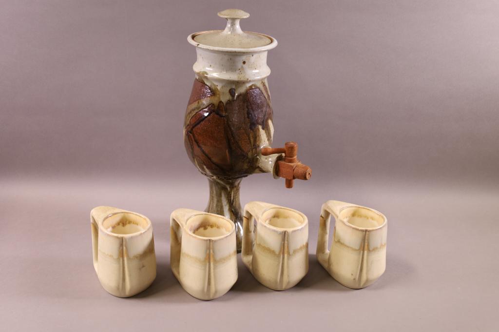 STUDIO POTTERY 5 PC. DRINK SET (1 of 4)