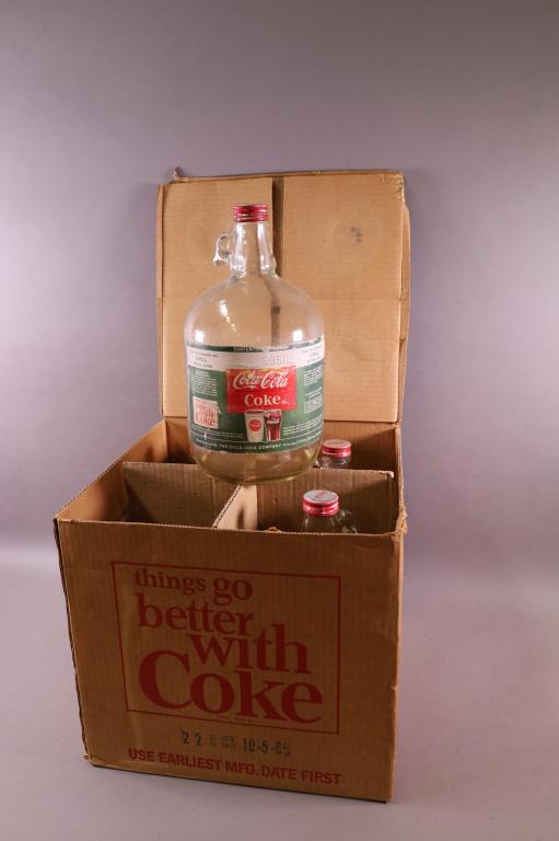 COCA COLA 1 GALLON SYRUP BOTTLES IN ORIGINAL BOX (1 of 6)
