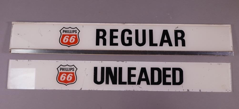 2 PHILLIPS 66 GAS PUMP SIGNS (1 of 2)
